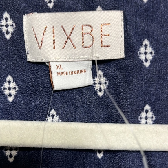 NWT XL Vixbe wrap blouse blue beautiful - Picture 3 of 7